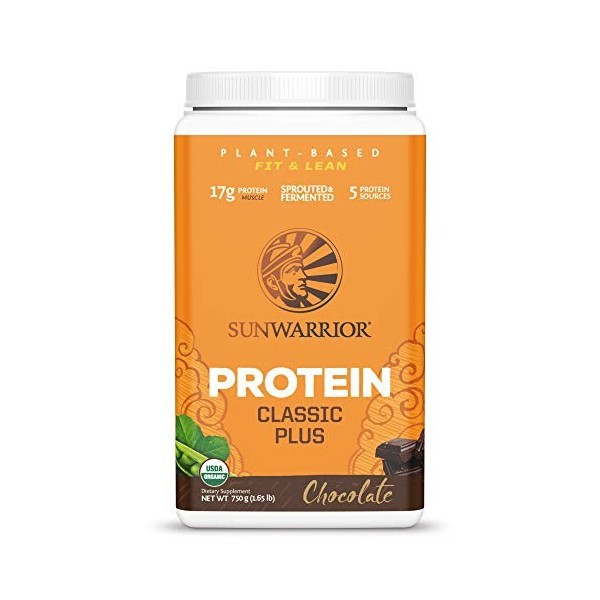 Sunwarrior Classic Plus Mélange de Protéines Chocolat 750 g