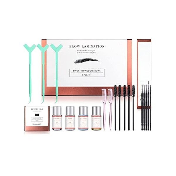 Kit Lamination et Couleur des Sourcils,Sourcils Sourcils Perm, Brow Lift Kit Sourcil pour Maison Salon, Eyelash&Brow Laminati