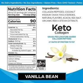 Orgain Keto Collagène Vanille 400 g