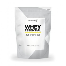 Body&Fit Whey Essential Banana pour le renforcement musculaire et la récupération musculaire - Protéine de lactosérum 2500 g