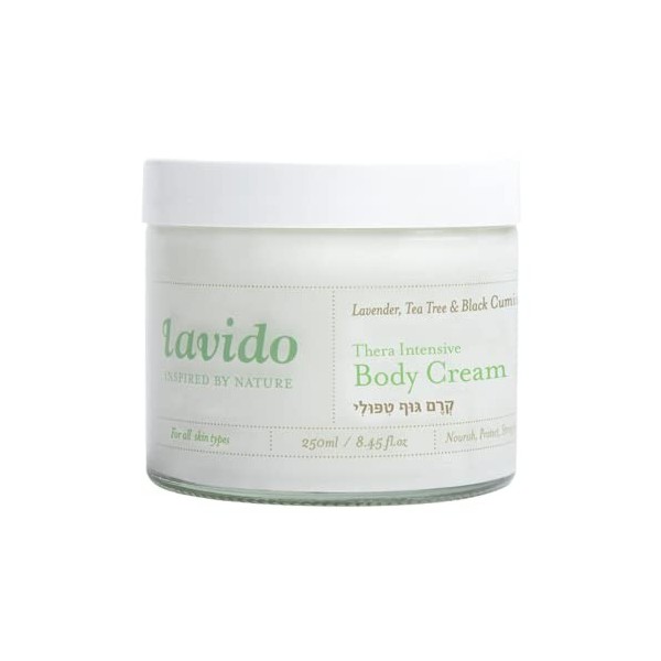 LAVIDO Crème pour Corps Thera-Intensive Lavande Arbre à Thé/Graines de Cumin Noir 250 ml 1 Unité