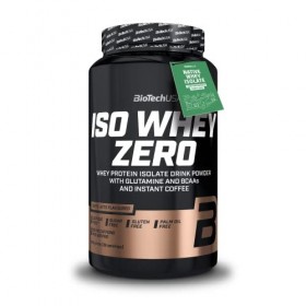 BioTechUSA Iso Whey ZERO, Lactose, Gluten, Sugar FREE, Premium Whey Protein Isolate, 908 g, Caffé Latte