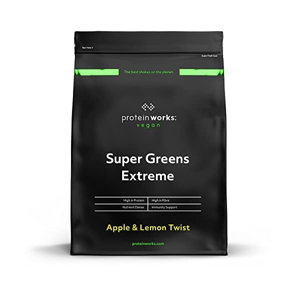 THE PROTEIN WORKS Super Greens Extreme Powder | 20 légumes verts différents | Aide à protéger votre système immunitaire | Veg