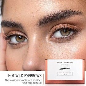 Kybbe Kit de Lifting des Sourcils,3D Brow Lift Kit Lifting des Sourcils, Rehausseur de Sourcils Kit de Coiffage des Sourcils 