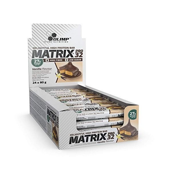 Olimp Sport Nutrition Matrix Pro 32 - Lot de 24 barres vanille