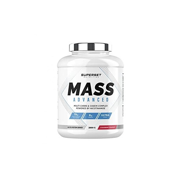 Superset Nutrition | Mass Advanced 2,5kg | Gainers | Favorise le gain de masse musculaire