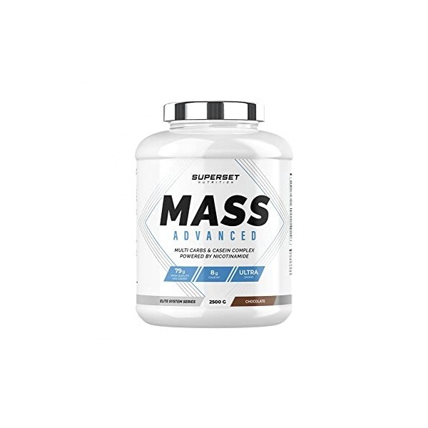 Superset Nutrition | Mass Advanced 2,5kg | Gainers | Favorise le gain de masse musculaire