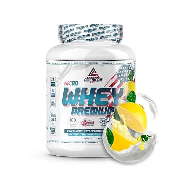AS American Supplement | Premium Whey Protein 2 kg | Cookies and Cream | Whey Protein | Aide à augmenter votre masse musculai
