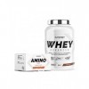 Superset Nutrition | Programme Prise De Muscle Sec Débutant - 100% Whey Proteine Advanced 900g Chocolat - Amino Max