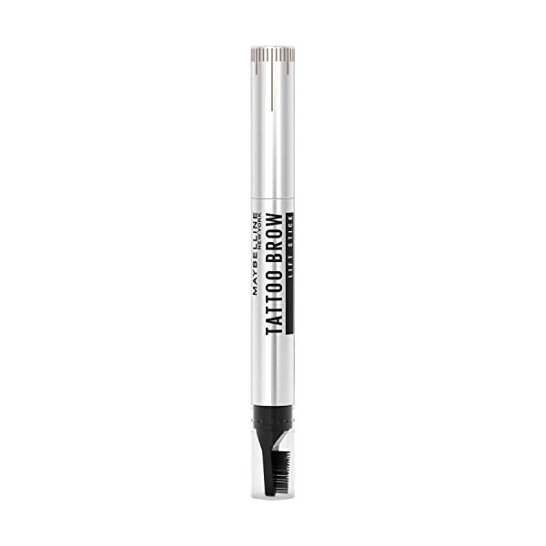 Maybelline New York GEME6 - Crayon Sourcils Double Embout Effet Liftant - Tattoo Brow Lift - Teinte : Medium Brown Marron