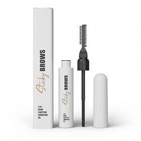 Sticky Brows- 2 en 1 Brow Sculpting Lamination Gel- Gel Sourcils- Brow Lift- sans parfum et longue tenue- gel transparent