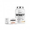 Superset Nutrition | Programme Prise De Muscle Sec Débutant - 100% Whey Proteine Advanced 900g Passion Chocolat Blanc - Amino