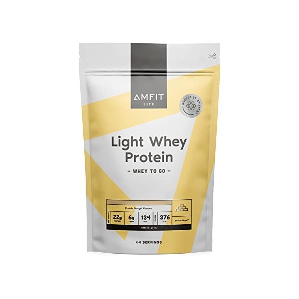 Marque Amazon - Amfit Nutrition Protéine de lactosérum légère, saveur biscuit, 2.27kg