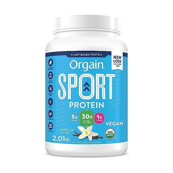 Orgain Nutrition Organic Sport Protein Powder - Vanilla 2.01 LB