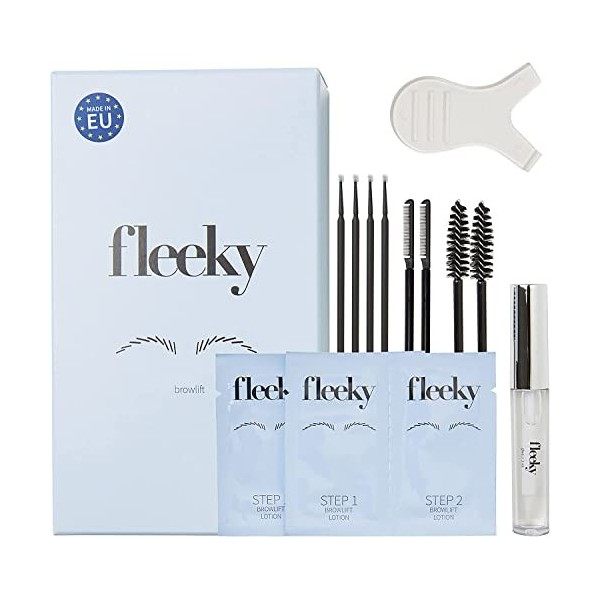 fleeky Kit rehaussement de sourcils - Brow lift Kit pour brows on fleek, lamination des sourcils, parfait pour une soirée ent