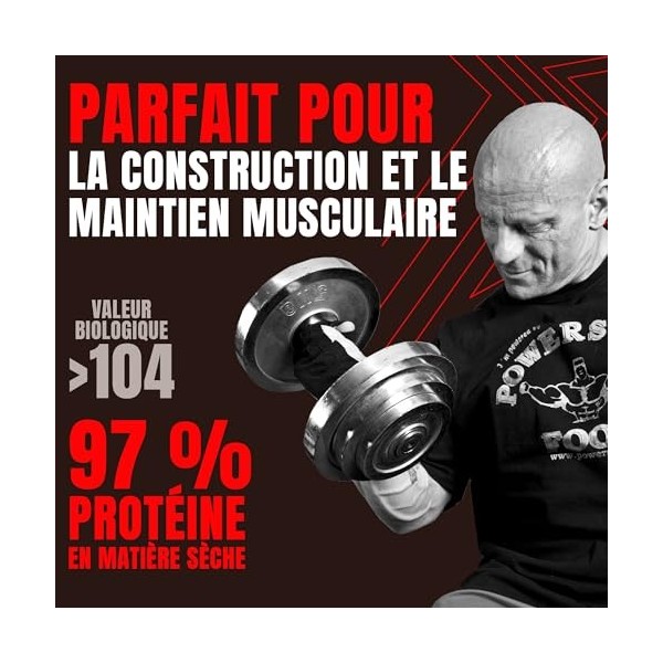 Powerstar 100% CFM WHEY ISOLATE 1kg | 96,5% Protéine s.s. | Poudre de protéine pour la musculation | Fabrication allemande | 