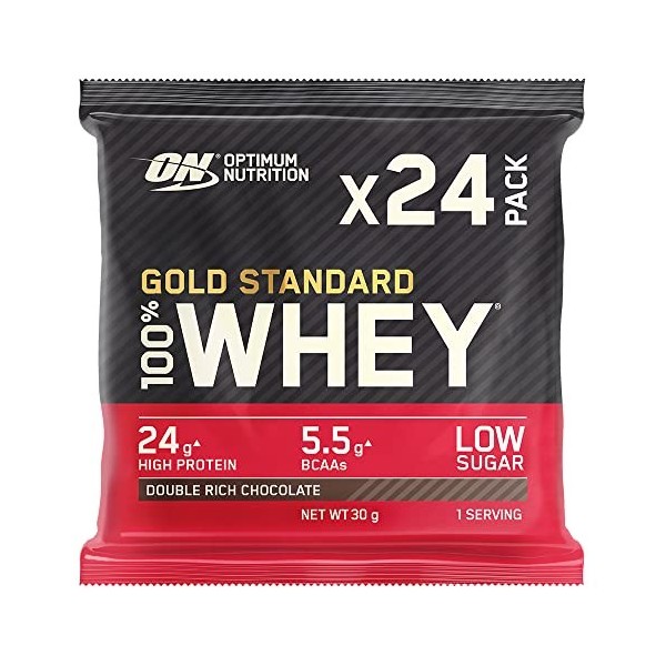 24 x 100% Whey Gold Standard sachet 30g Chocolat