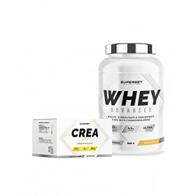 Superset Nutrition | Programme Prise De Muscle Sec Avancé - 100% Whey Proteine Advanced 900g Banana Split - Créa Max