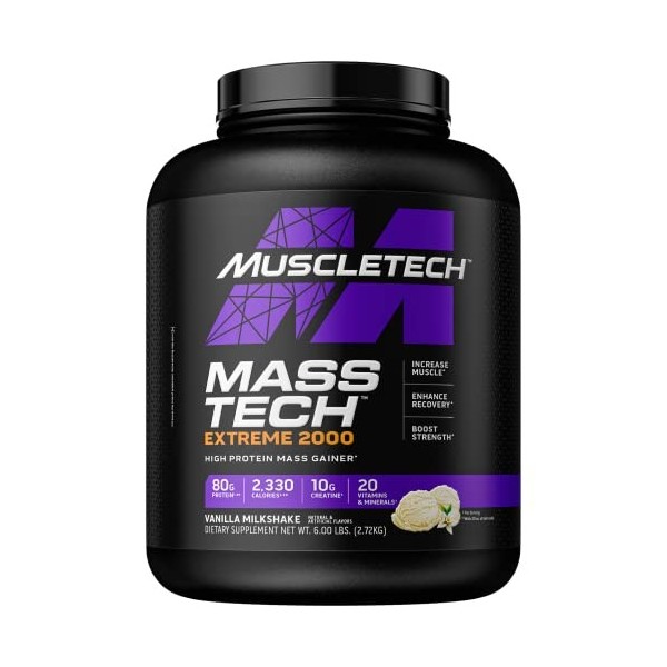 MuscleTech Mass-Tech Extreme 2000, Vanilla Milkshake EAN 631656716979 - 2720g