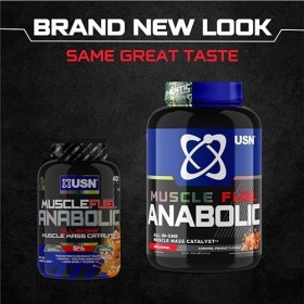 USN Muscle Fuel Anabolic Caramel Cacahuète Tout-en-un Shake de Protéines en Poudre 2kg : Poudre protéinée anabolique pour l
