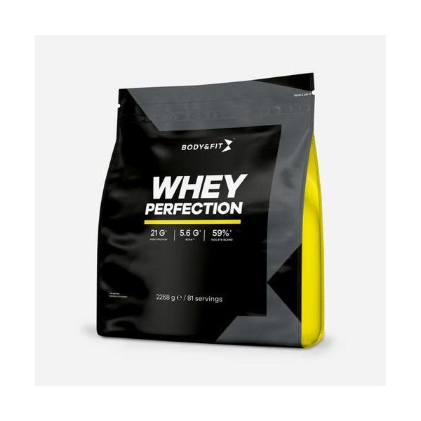 Body&Fit - Whey Protein "Whey Perfection", Milkshake Brownie au Chocolat, 2268 grammes 81 shakes 