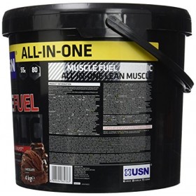 USN Muscle Fuel Anabolic - Protéines en Poudre pour Shaker Protéiné, Musculation, Saveur Chocolat, 4 kg, NMUS011