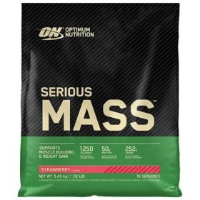 Optimum Nutrition Proteína On Serious Mass 12 Lbs 5,45 Kg Sabor Fresa