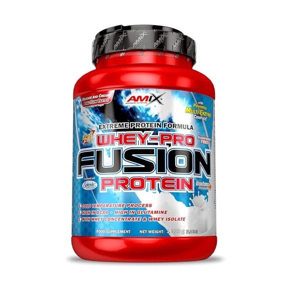 Amix Whey Pure Fusion 2,3 Kg - Proteína Isolada - Rápida Recuperación Sabor Lima - Yogurt