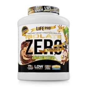 LIFE PRO NUTRITION INSTANT WHEY PROTEIN ISOLATE ZERO GOLDEN Saveur Choco Monky, 79% Protéine, 2kg