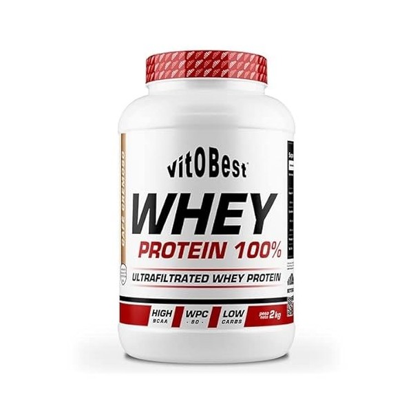 VITOBEST WHEY Protein 100 %, saveur vanille, 2 kilos