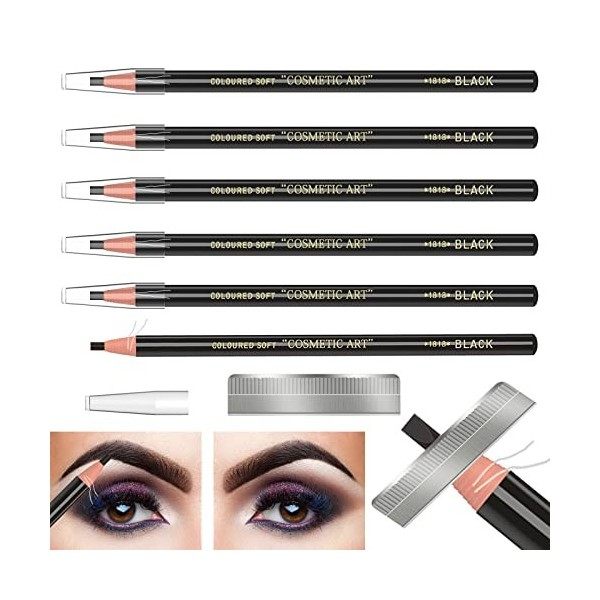 White Waterproof Eyebrows Pencil Tattoo Makeup And Microblading Supplies Kit-Permanent Eye Brow Liners In Waterproof Eyebrow 