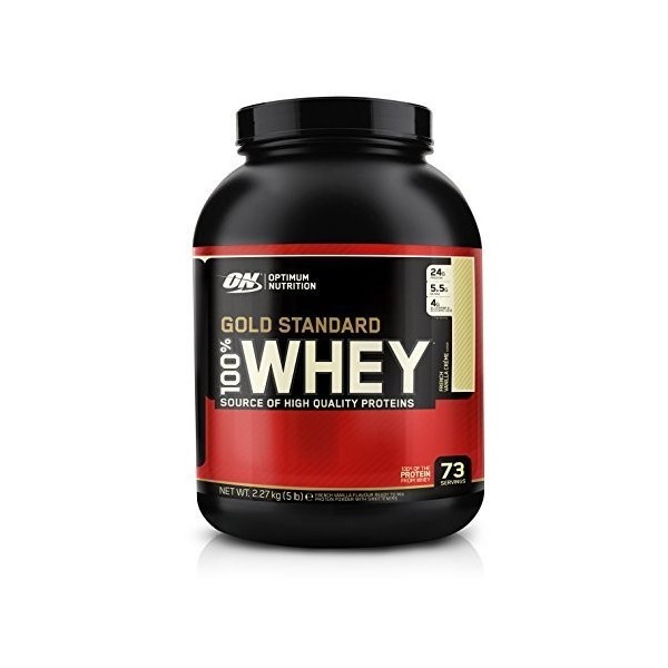 Optimum Nutrition 100 % Whey Gold Standard, French Vanilla Creme, 5 Pound by Optimum Nutrition