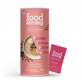 JARA Foodstrong Poudre de protéine de lactosérum alimentaire à lherbe avec curcuma et thé vert, 529 g 16 portions