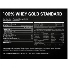 OPTIMUM NUTRITION 100% WHEY GOLD STANDARD 2,27 KGS - BISCUITS ET CRÈME