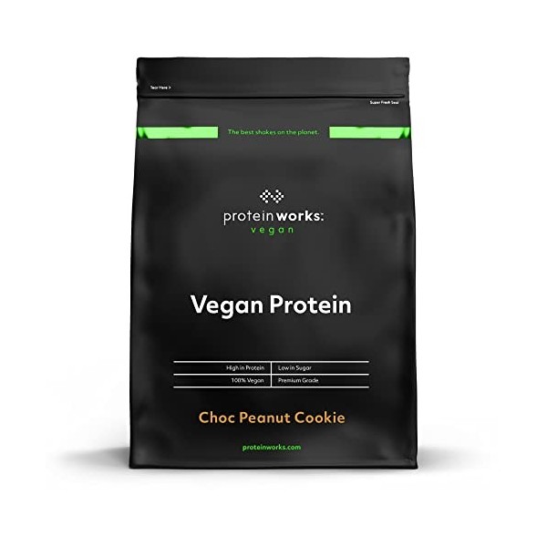 Protein Works - Protéine Végane | 25g de protéines végétales | Qualité première | Shake de protéines végétales | 66 Servings 