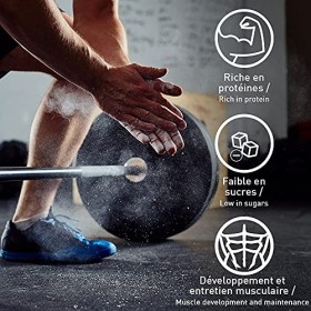 PACK ISO WHEY ZERO 100% Pure Whey Protéine Isolate, Prise de Masse Musculaire, Assimilable Rapidement, Eric Favre - 2kg Choco