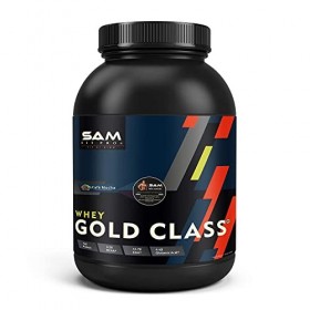 QURA SamFit Pro Gold Class Protéine de lactosérum | Café moka | 1 kg | 24 g de protéines par cuillère | Whey fabriqué aux Éta