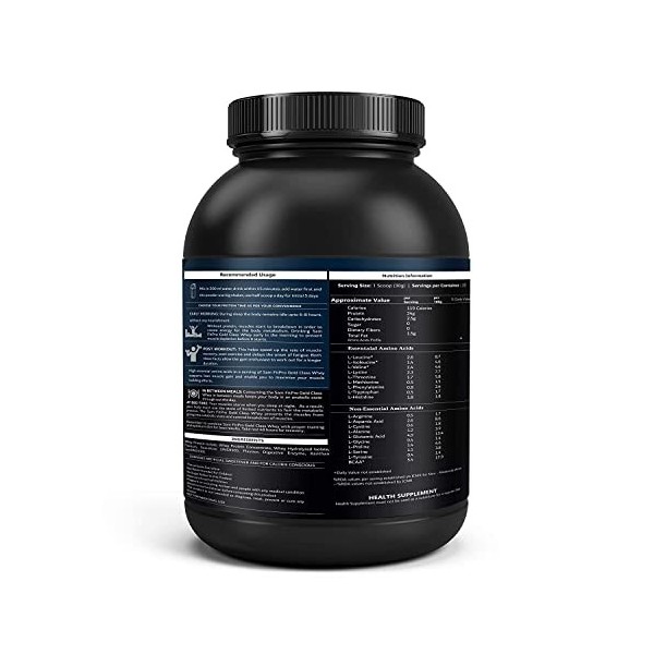 QURA SamFit Pro Gold Class Protéine de lactosérum | Café moka | 1 kg | 24 g de protéines par cuillère | Whey fabriqué aux Éta