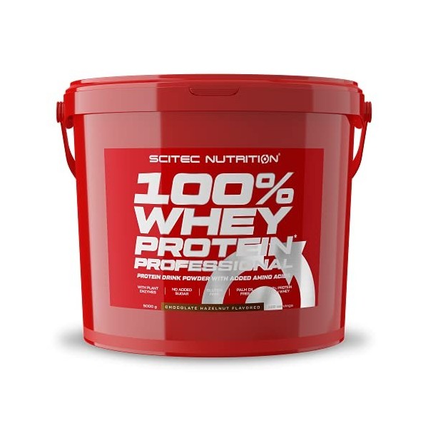 Scitec Nutrition PROTEINE 100% Whey Protein Professional, chocolat-noisette, 5000 g