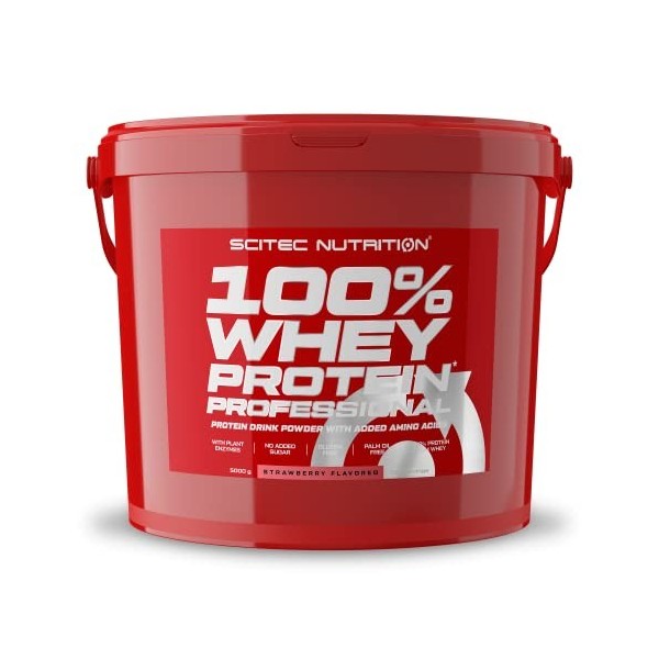 Scitec Nutrition PROTEINE 100% Whey Protein Professional, fraise, 5000 g