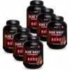 EAFIT Pure Whey - Chocolat Noisette 750 g - FORMAT ECO 6 POTS 4,5kg - Croissance Musculaire - Protéines de Whey - Assimilatio