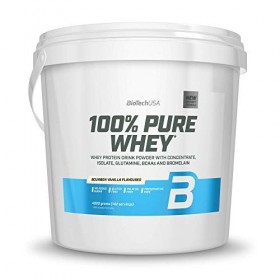BioTechUSA 100% Pure Whey Complexe de protéines de lactosérum et de bromélaïne, avec des acides aminés, sans sucres ajoutés, 