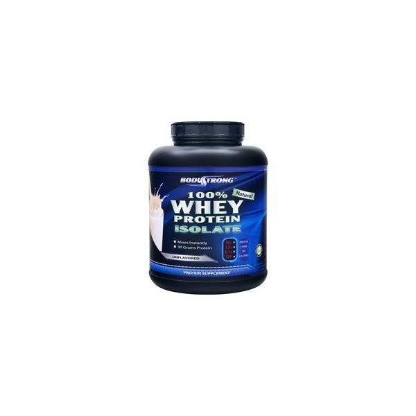 BodyStrong 100% Whey Protein Isolate - Natural Unflavored 5 lbs