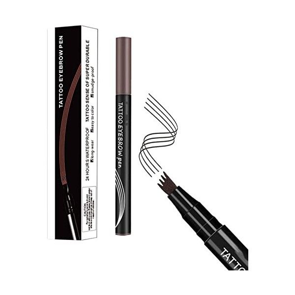 Anjoize Eyebrow Pen | Anjoize 4-Tip Microblade Brow Pen | Eyebrow Pen | Eyebrow Pencil | Eyebrow Makeup | 4 Point Brow Pen Lo