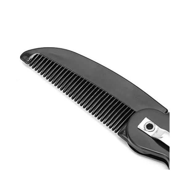 Peigne de Poche Pliable Unique, Pratique pour Coiffer la Barbe et la Moustache, Poli Fin, Stimule les Follicules Pileux, Port