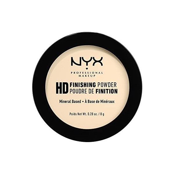NYX Professional Makeup Poudre de Finition Compacte Perfectrice de Teint High Definition, Finit Mat, Contrôle de la Brillance