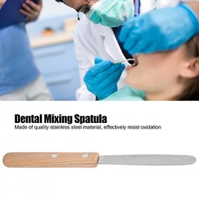 Spatule à cire en acier inoxydable, poignée en bois petits bâtons dépilation compacts pour lépilation des sourcils des poil