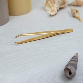 3 claveles 12246 - Pinces à épiler, crabe or 9 cm 1 Unité Lot de 1 Cranberry