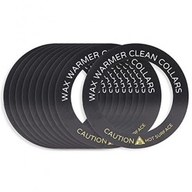 Colliers Chauffe-Cire, 10 Pièces, Anneau de Protection Universel pour Chauffe-Cire, Papier de Protection de Nettoyage, Access