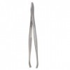 Droagoct Pince à épiler Sourcils Acier Carbone Pointe 9cm Couleur Argent